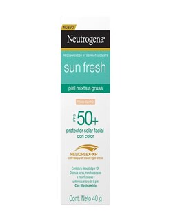 Foto 4 | Protector Solar Facial Tono Claro Neutrogena Sun + Termo De Agua De Regalo Güish