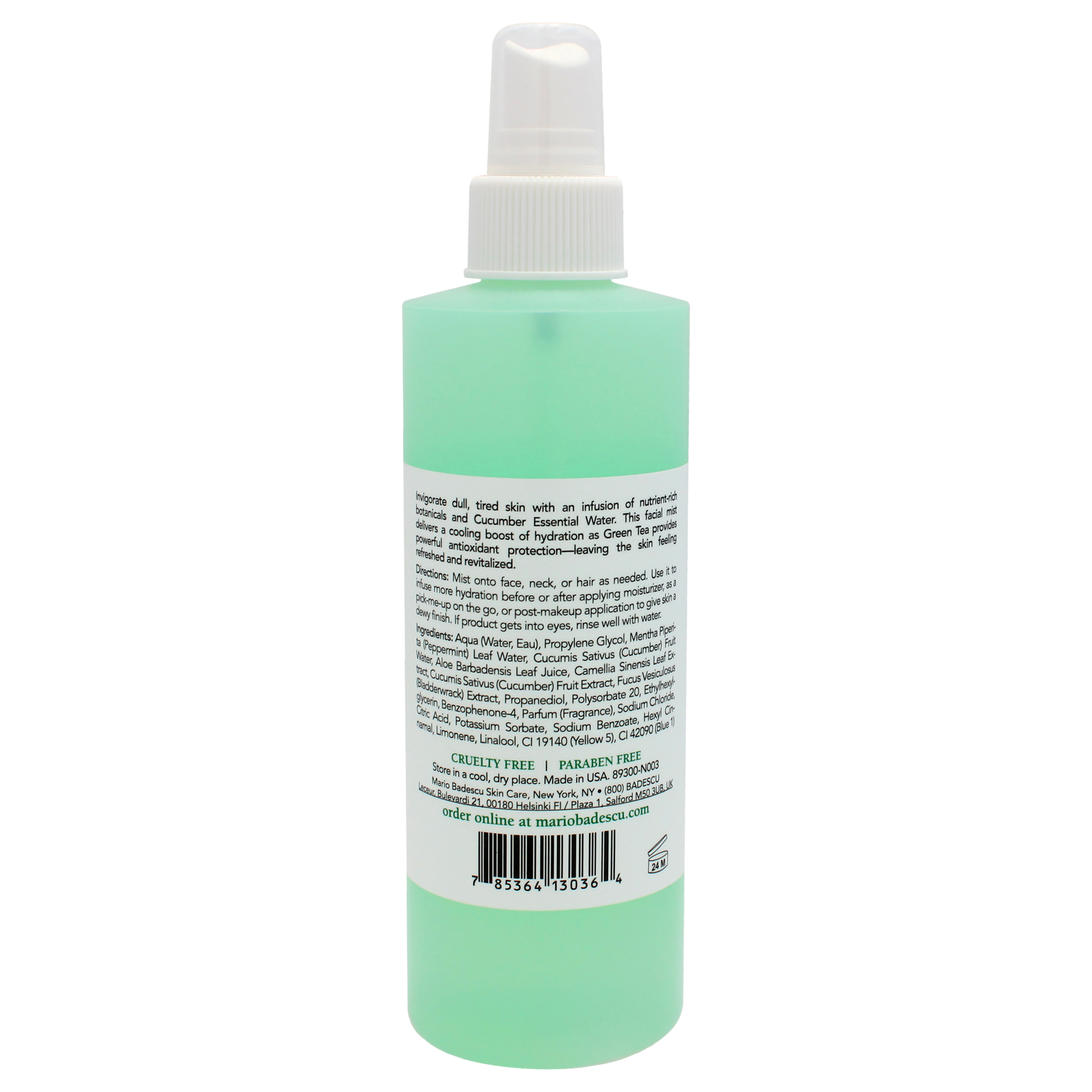 Foto 3 pulgar | Spray Facial Mario Badescu, Aloe, Pepino, Té Verde, 236 Ml - Venta Internacional.