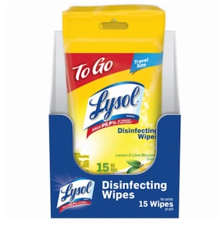 Foto 1 | Toallitas Desinfectantes Lysol Lemon & Lime Blossom, 15 Unidades, Para Llevar - Venta Internacional.