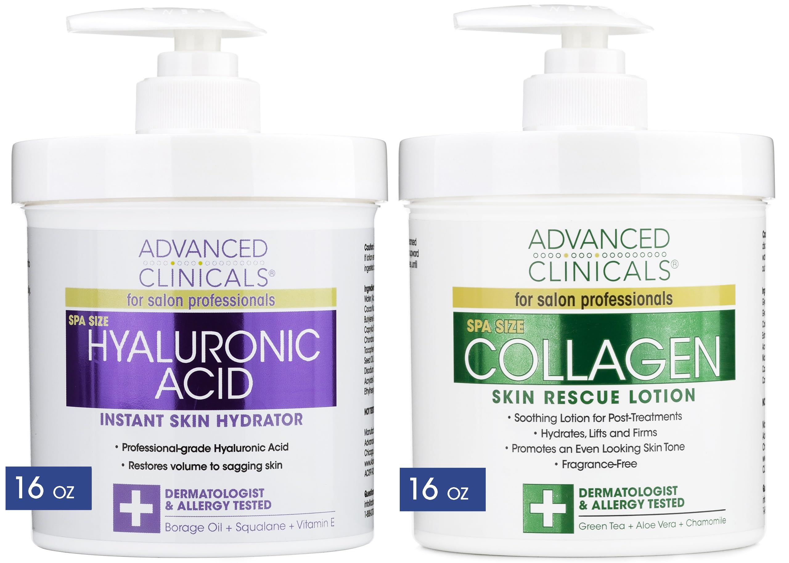 Foto 1 | Set De Cuidado De La Piel Advanced Clinicals Con Ácido Hialurónico, 2 Unidades - Venta Internacional.