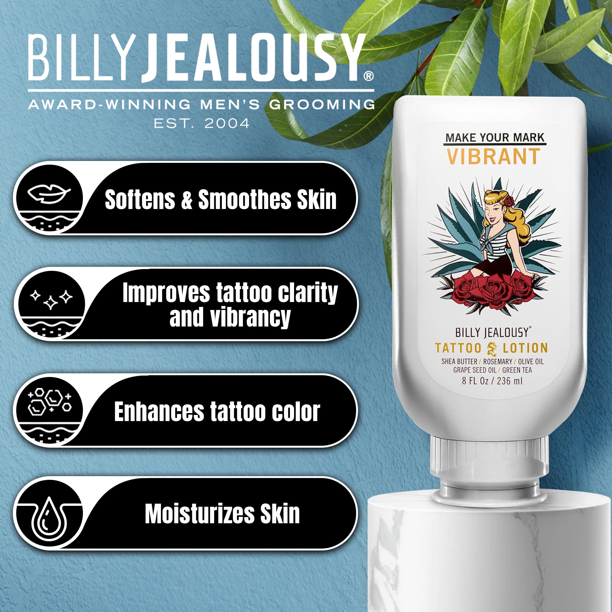 Foto 4 pulgar | Loción Para Tatuajes Billy Jealousy Tattoo Aftercare 240 Ml - Venta Internacional.