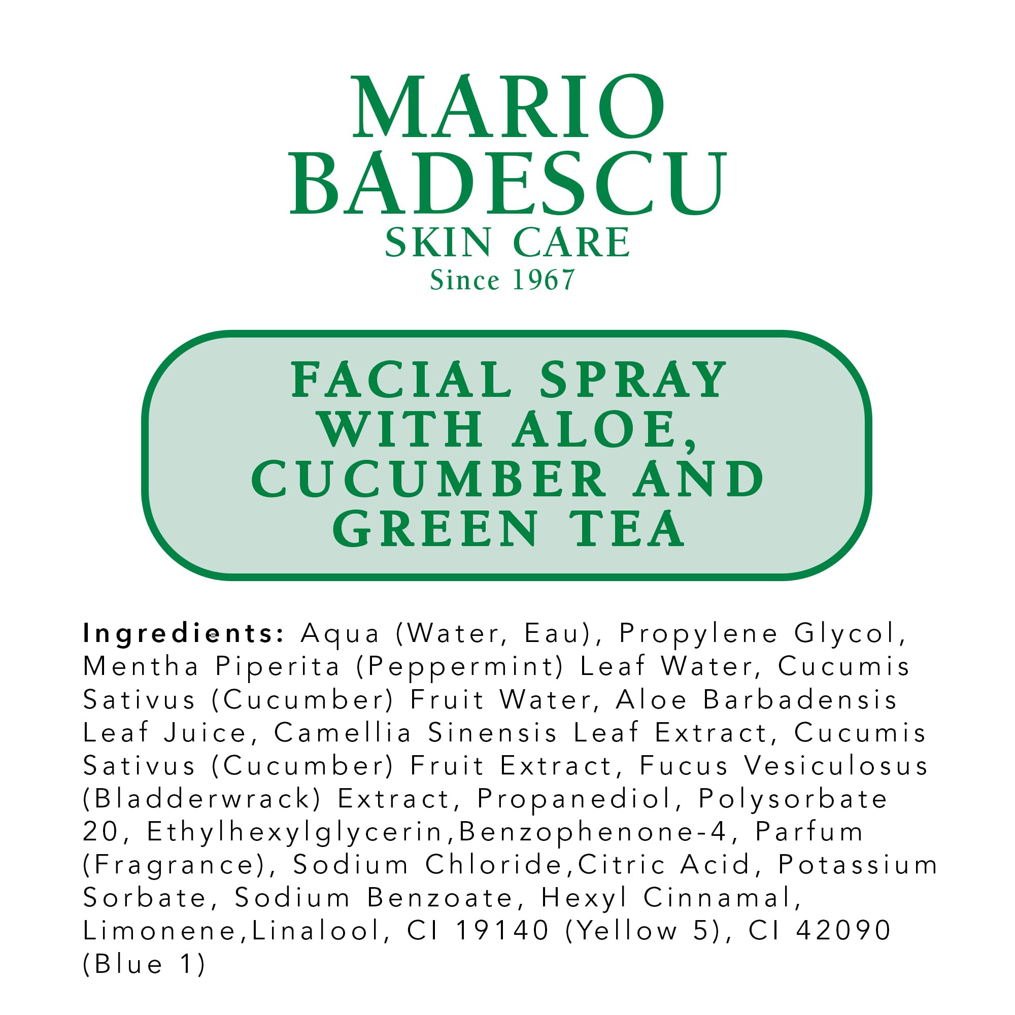 Foto 8 pulgar | Spray Facial Mario Badescu De Aloe, Pepino Y Té Verde 240 Ml - Venta Internacional.