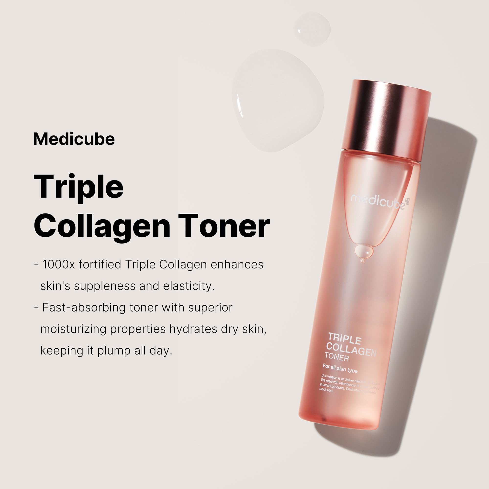 Foto 2 | Tónico Medicube, Triple Colágeno Hidrolizado, Soluble En Atelo, 140 Ml - Venta Internacional.