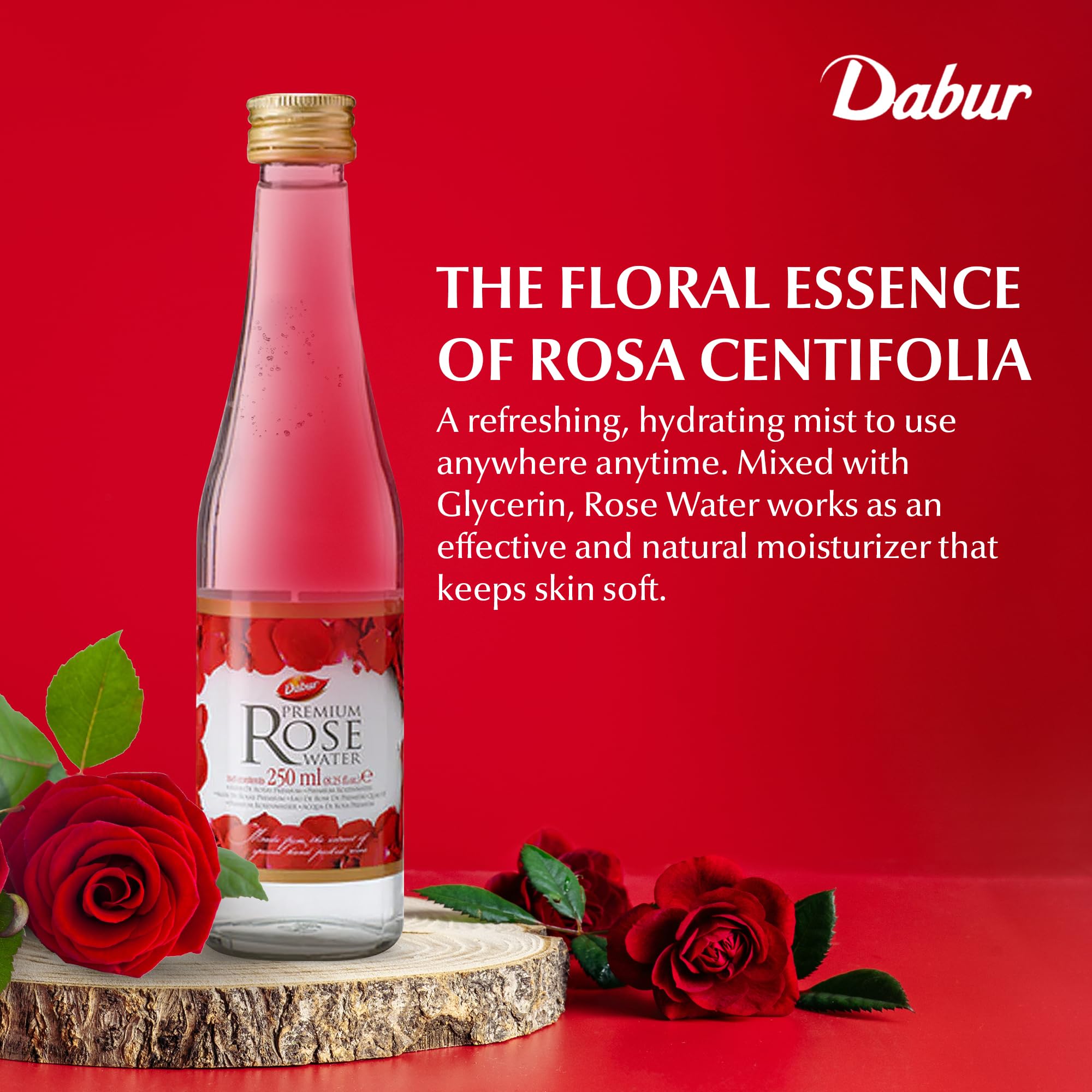 Foto 4 pulgar | Elixir Aromático Dabur De Agua De Rosas, 250 Ml, Para Cocinar Y Para La Piel - Venta Internacional.