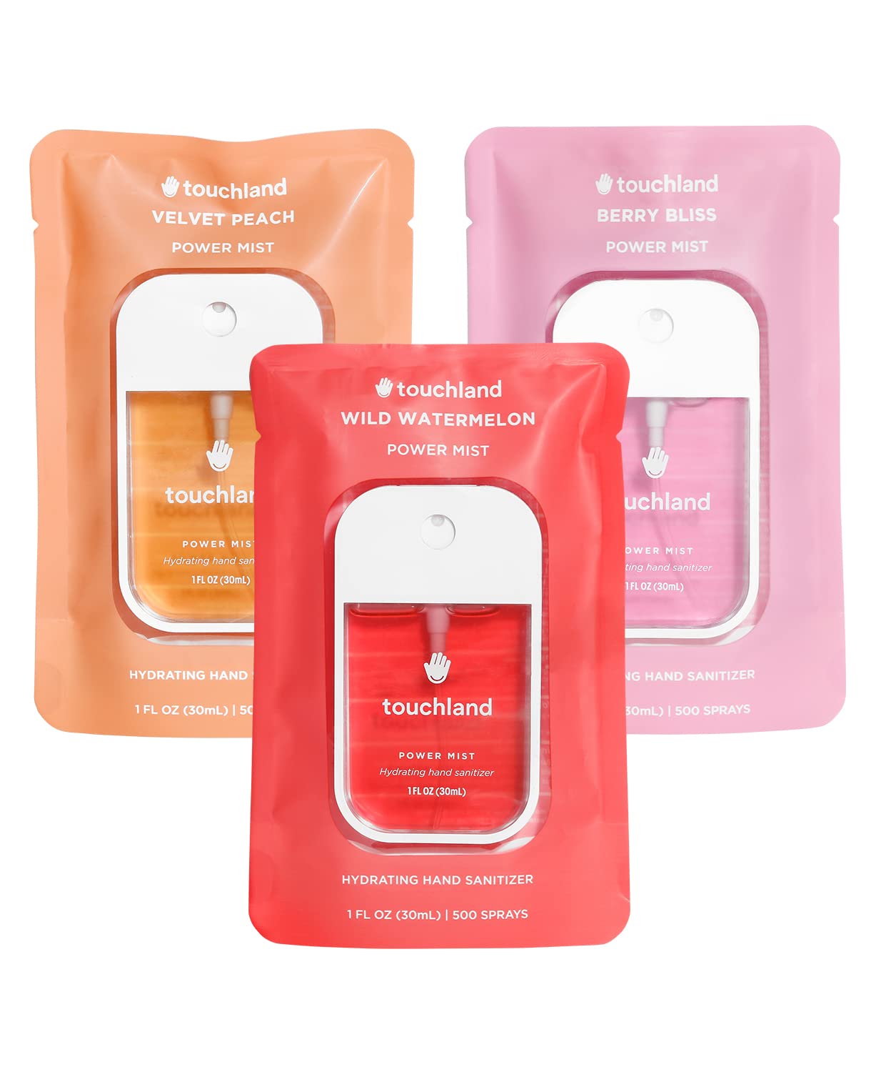 Foto 1 | Spray Desinfectante Para Manos Touchland Power Mist Juicy, Paquete De 3 Unidades, 30 Ml - Venta Internacional.