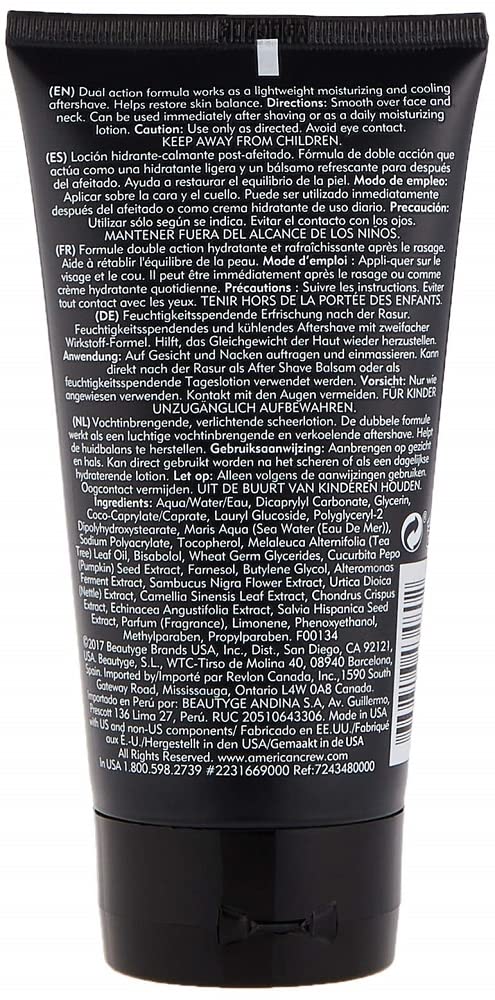 Foto 3 pulgar | Loción Para Después Del Afeitado American Crew Cooling Dual Action 150 Ml - Venta Internacional.