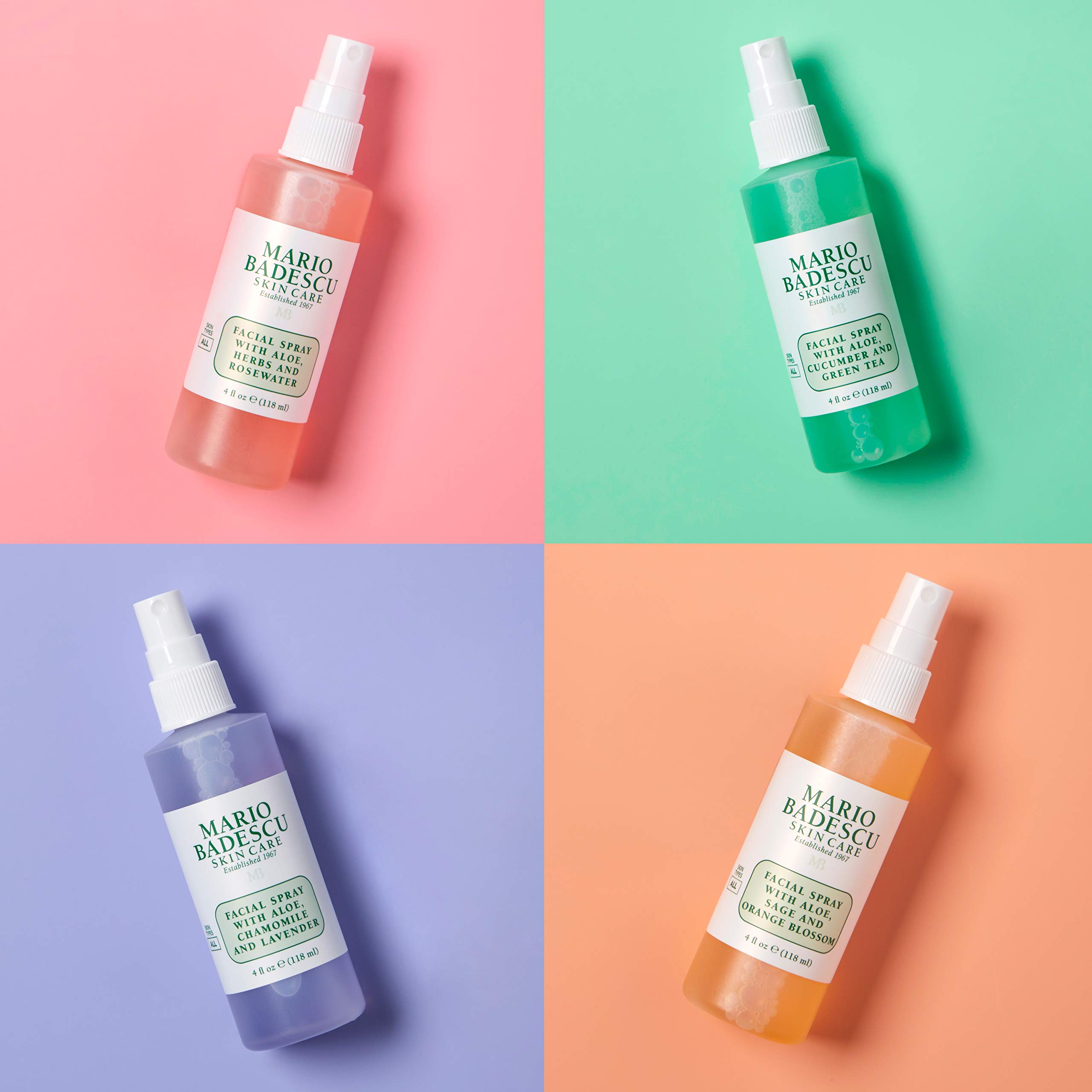 Foto 3 | Colección De Aerosoles Faciales Mario Badescu Mini Mist 60 Ml X4 - Venta Internacional.