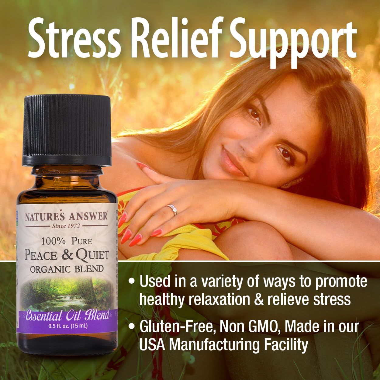 Foto 5 pulgar | Mezcla De Aceites Esenciales Nature's Answer Peace/calming Relax 15 Ml - Venta Internacional.