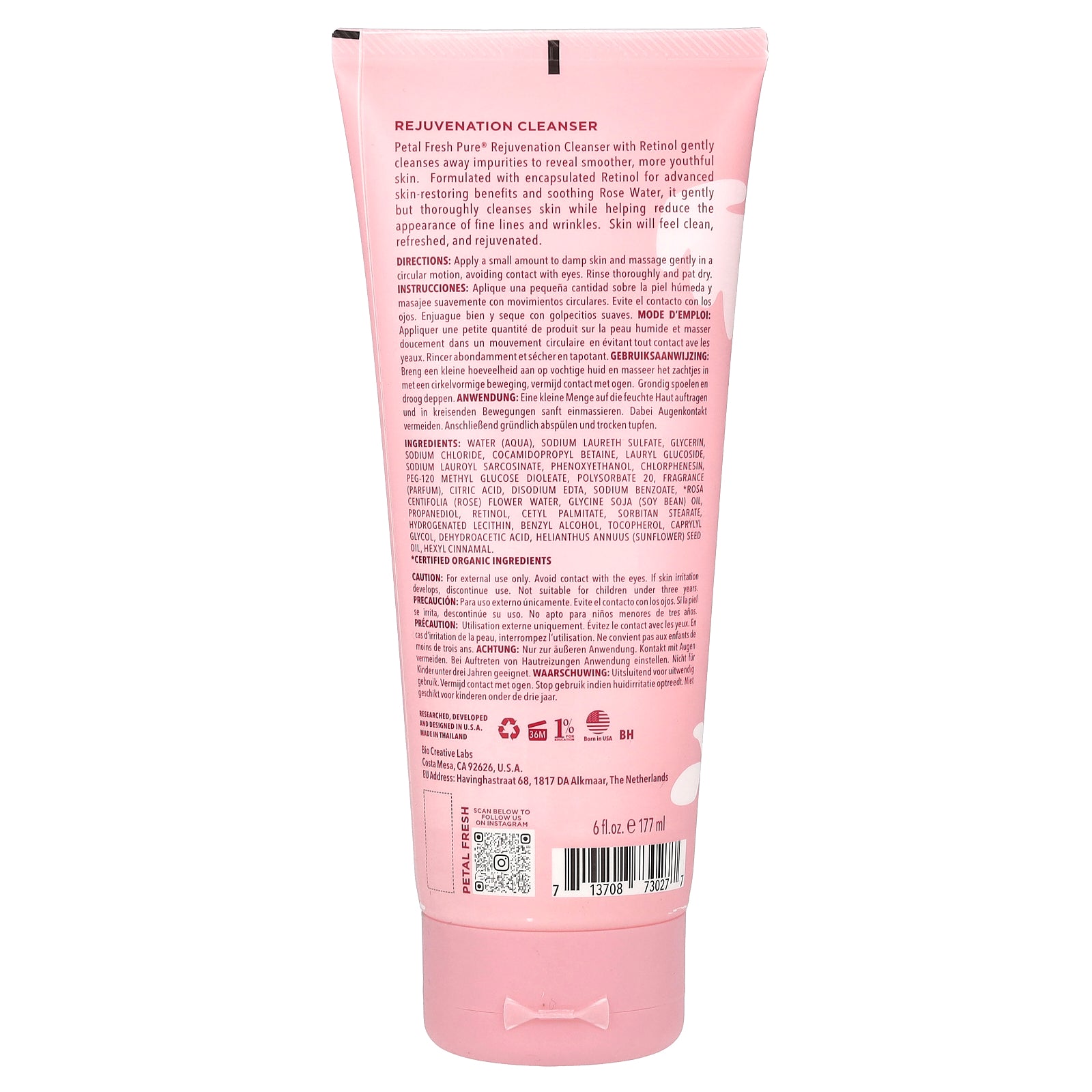 Foto 3 pulgar | Limpiador Petal Fresh Rejuvenation Con Agua De Rosas 177 Ml - Venta Internacional.