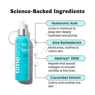 Foto 2 | Skin Mist Timeless Skin Care Ha Matrixyl 3000 Con Pepino 120 Ml - Venta Internacional.