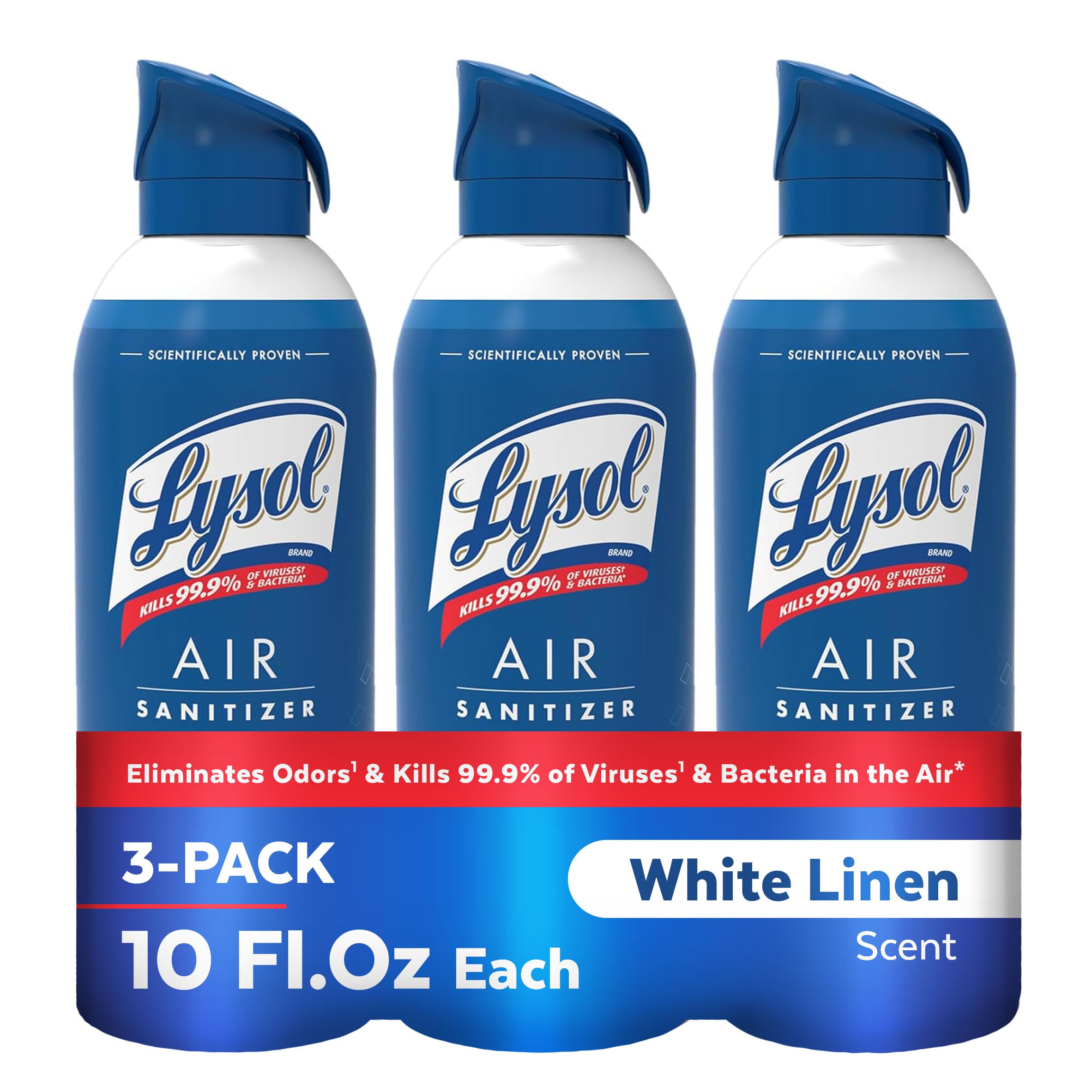 Spray Desinfectante De Aire Lysol White Linen Spray  300 Ml (paquete De 3) - Venta Internacional.