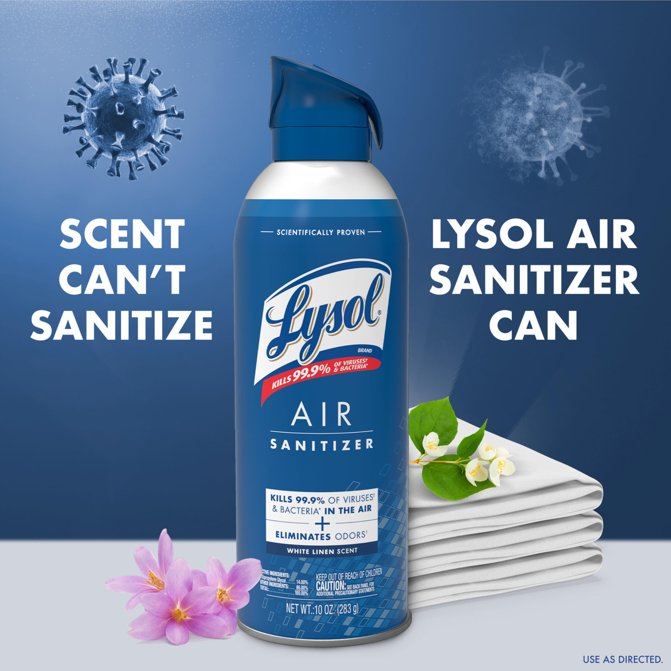 Foto 2 | Spray Desinfectante De Aire Lysol White Linen Spray  300 Ml (paquete De 3) - Venta Internacional.