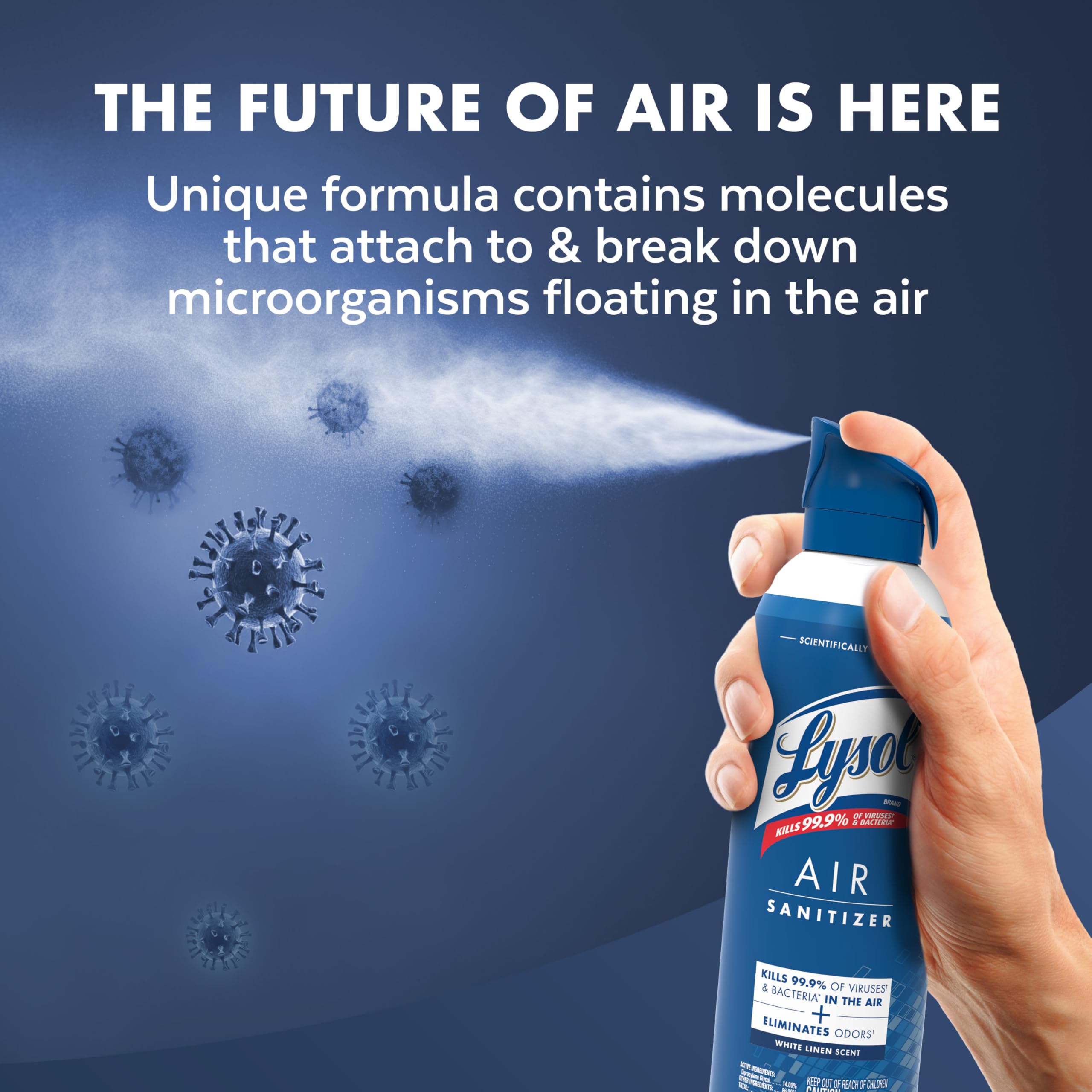Foto 5 | Spray Desinfectante De Aire Lysol White Linen Spray  300 Ml (paquete De 3) - Venta Internacional.