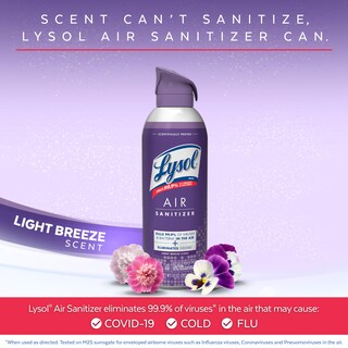 Foto 2 | Spray Desinfectante De Aire Lysol Light Breeze Scent 300 Ml (paquete De 3) - Venta Internacional.