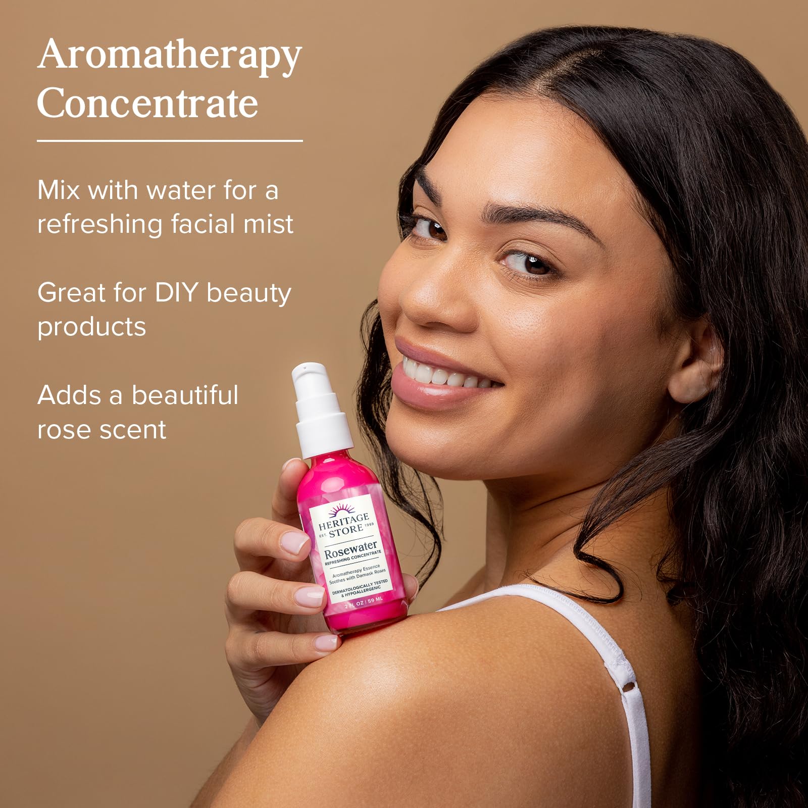 Foto 2 | Concentrado De Agua De Rosas Heritage Store  Aromaterapia  60 Ml - Venta Internacional.