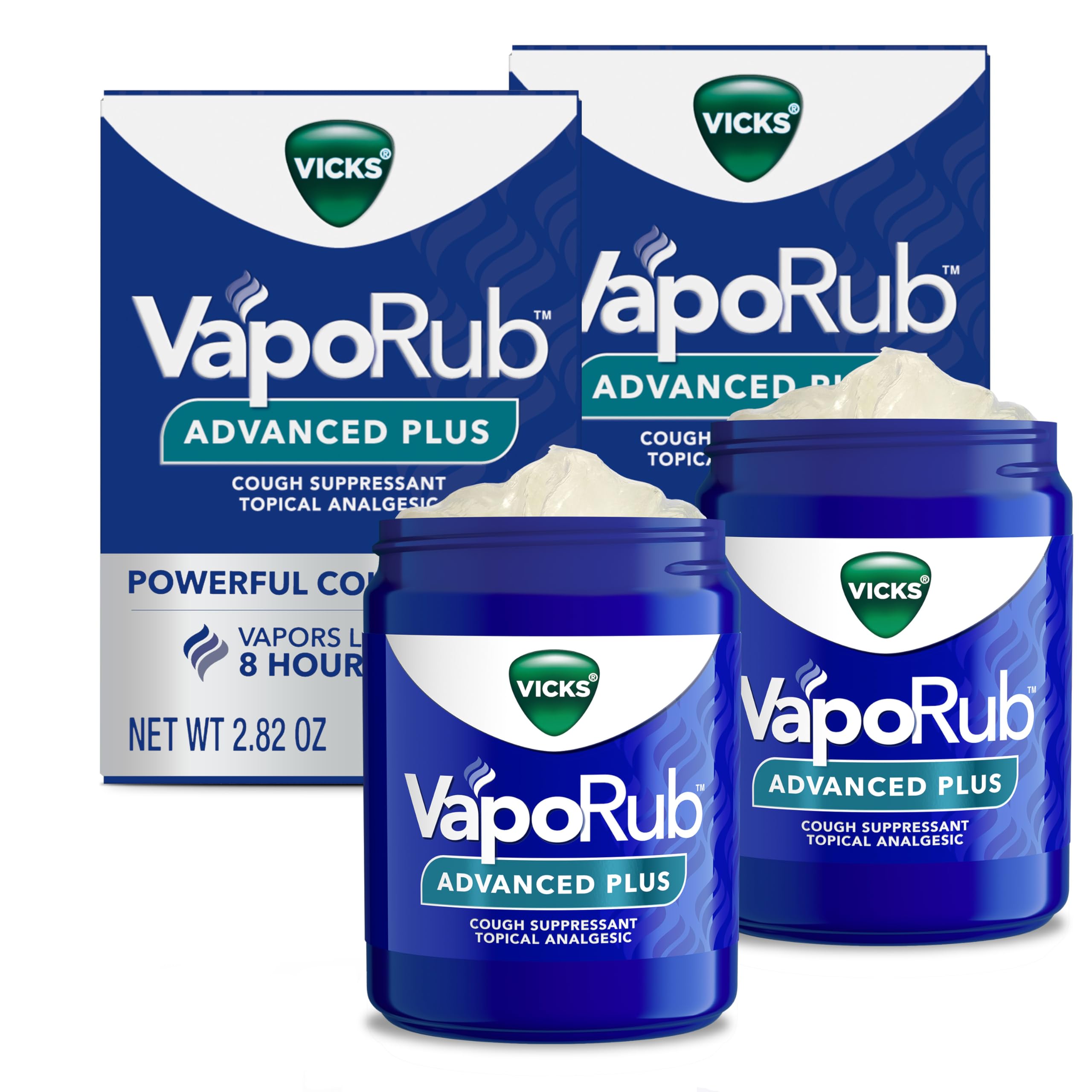 Foto 2 pulgar | Pomada Antitusígena Vicks Vaporub Advanced Plus 165 Ml - Venta Internacional.