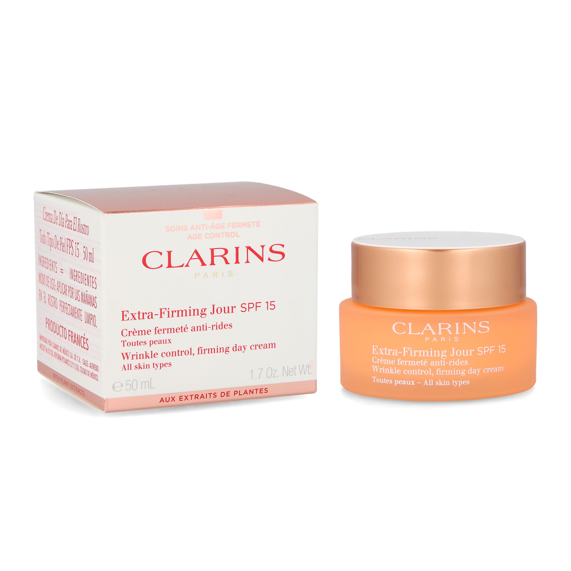 Crema Extra Firming Day Cream Spf 15 Clarins de 50 ml $996