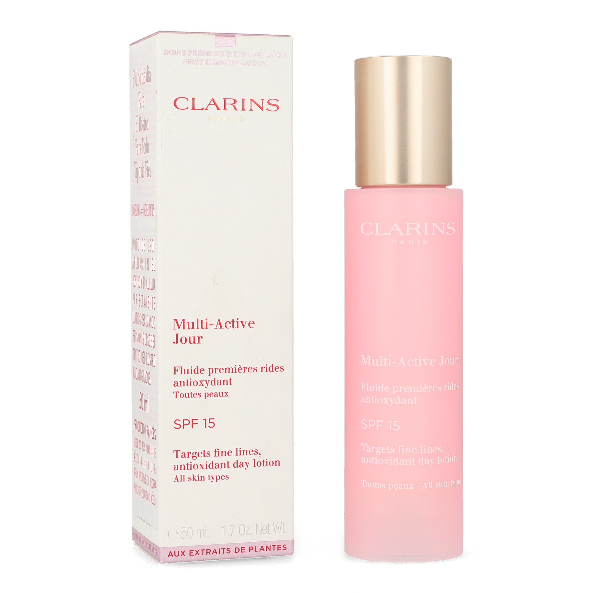 Fluido de Día para Rostro Todo Tipo de Piel Clarins de 50 ml $979