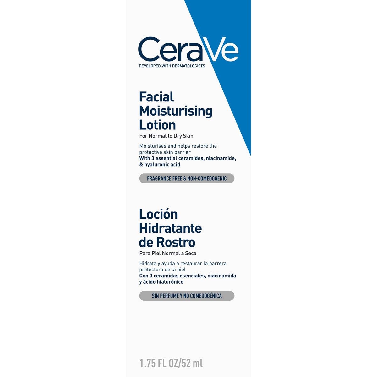 Foto 2 pulgar | Loción Facial Hidratante Cerave 52ml