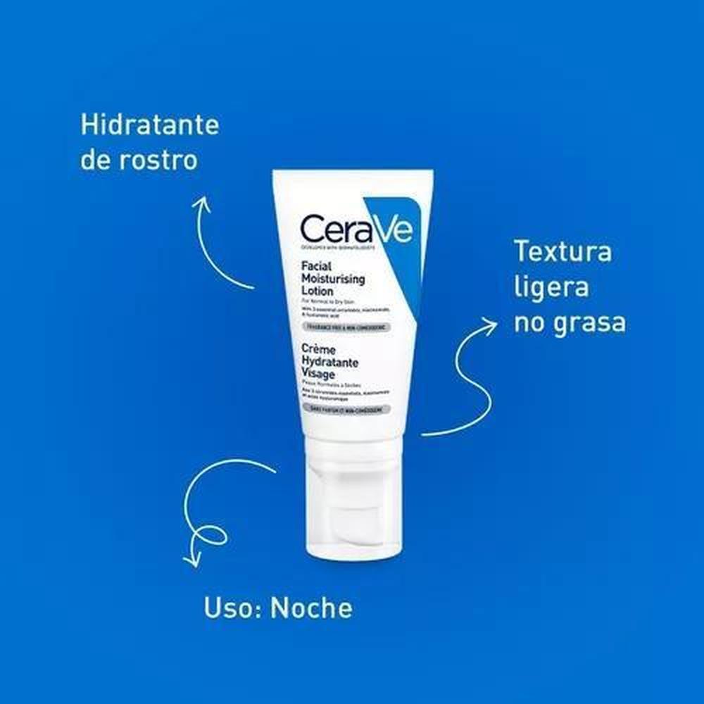 Foto 3 pulgar | Loción Facial Hidratante Cerave 52ml