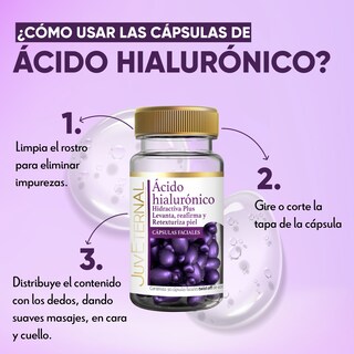 Foto 4 | Cápsulas Faciales Ácido Hialurónico 90 Caps
