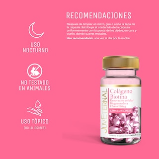Foto 5 | Cápsulas Faciales de Colágeno y Biotina Juveternal 90 Cápsulas Faciales Twist Off 400 mg c/u