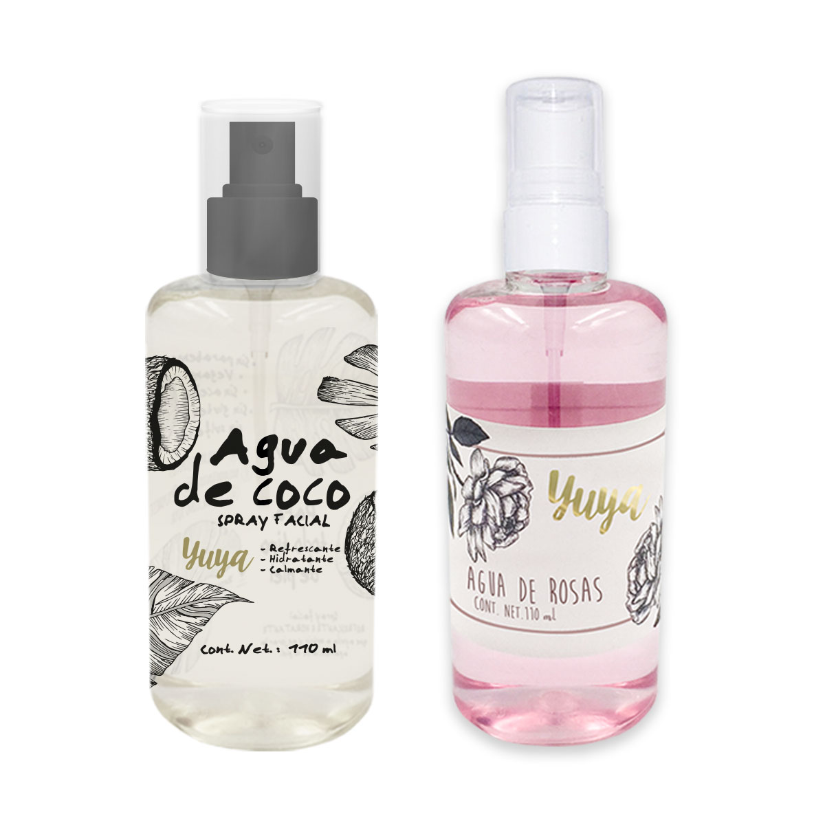 Foto 2 | Set Yuya Agua de Coco Hidratante 110 ml y Agua de Rosas Piel Luminosa 110 ml