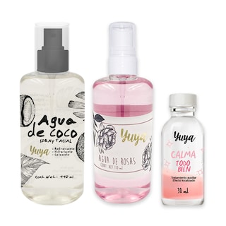 Foto 2 | Kit Yuya Agua de Coco Hidratante 110 ml y Agua de Rosas 110 ml Calma todo bien