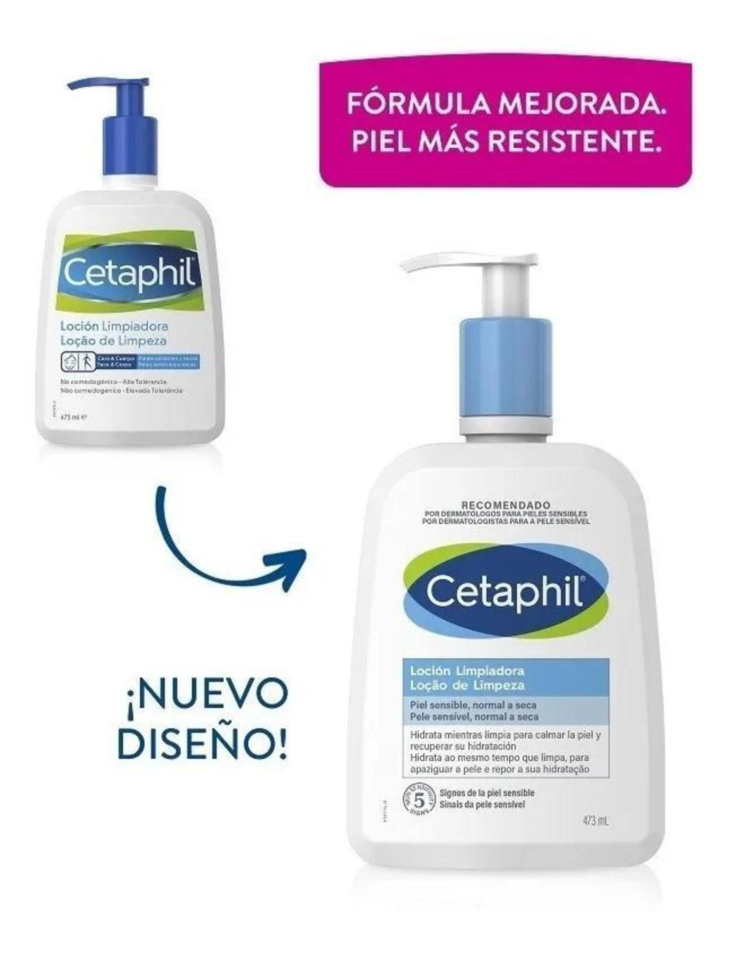 Foto 3 pulgar | Loción Limpiadora Facial Cetaphil color Blanco 473 ml