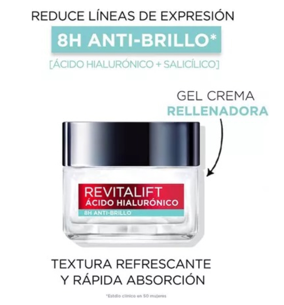 Foto 3 | Kit de Ácido Hialurónico y Uv Defender L'oréal Paris