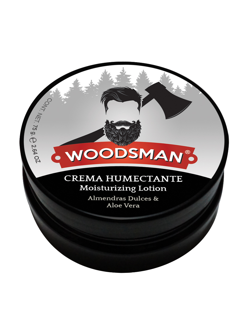 Foto 2 | Crema Humectante Woodsman con Almendras Dulces y Aloe Vera 75 g