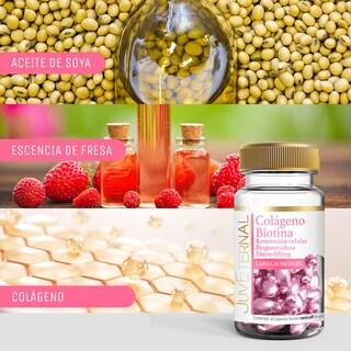 Foto 2 | Cápsulas Faciales de Colágeno y Biotina Juveternal 2x1 90 cápsulas c/u Twist-Off Reafirma Nutre y Revitaliza tu Piel