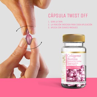 Foto 4 | Cápsulas Faciales de Colágeno y Biotina Juveternal 2x1 90 cápsulas c/u Twist-Off Reafirma Nutre y Revitaliza tu Piel