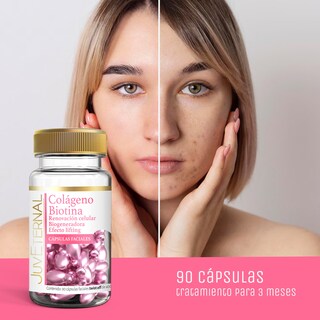 Foto 6 | Cápsulas Faciales de Colágeno y Biotina Juveternal 2x1 90 cápsulas c/u Twist-Off Reafirma Nutre y Revitaliza tu Piel