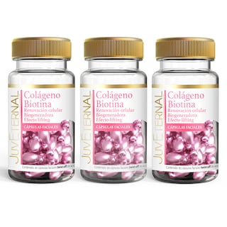 Foto 1 | Cápsulas Faciales Colágeno Biotina Juveternal Paquete 3 Pizas 90 Cápssulas c/u Efecto Lifting Biogenerador