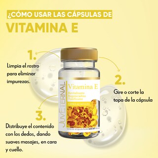Foto 3 | Dúo Cápsulas Faciales Vitamina E y C Juveternal 90 Cápsulas c/u Revitaliza y Regenera la Piel