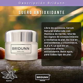 Foto 6 | Crema Revitalizadora Antioxidante Bridunn Skincare con Karité Piel Grasa