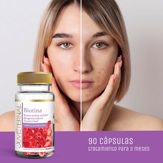 Foto 6 | Cápsulas Faciales Biotina Juveterenal 90 Cápsulas Renovación Celular Biogenerador
