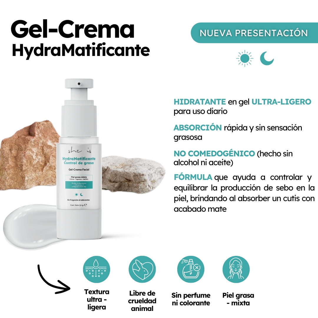 Foto 6 pulgar | Kit Facial She is Skincare Control de Grasa Gel-crema + Espuma Dermolimpiadora