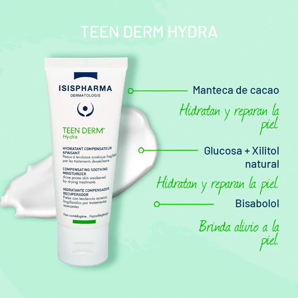 Foto 4 pulgar | Hidratante Isispharma Teen Derm Hydra 40 Ml