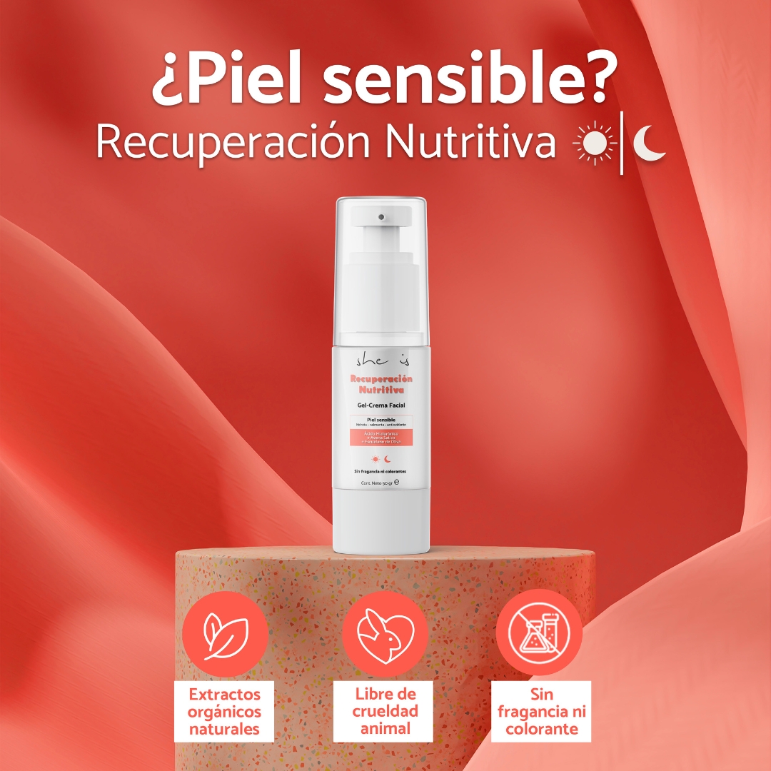 Foto 7 pulgar | Kit Facial She is Skincare Piel Sensible Gel Crema + Espuma Dermolimpiadora