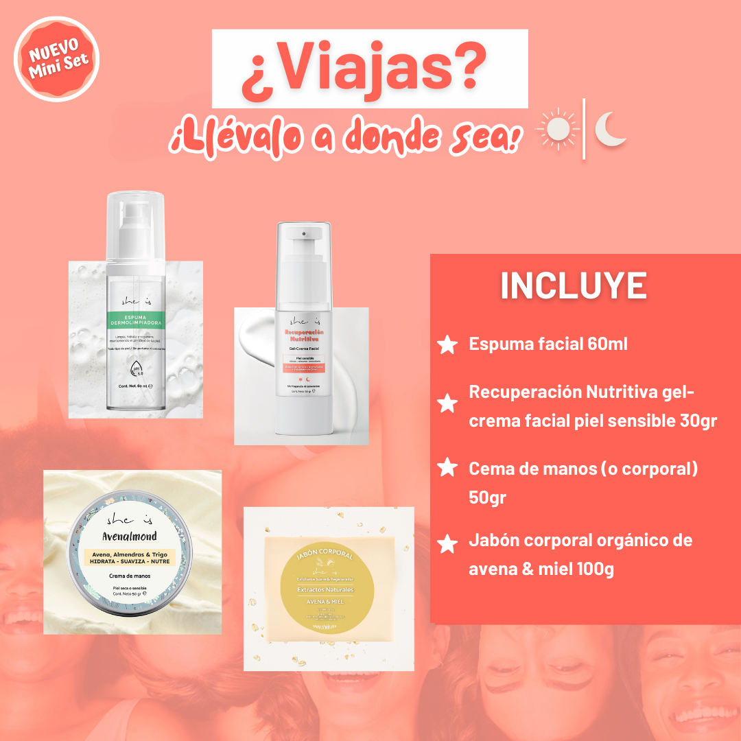 Foto 4 pulgar | Mini Kit Facial She is Skincare Piel Sensible 4 Productos