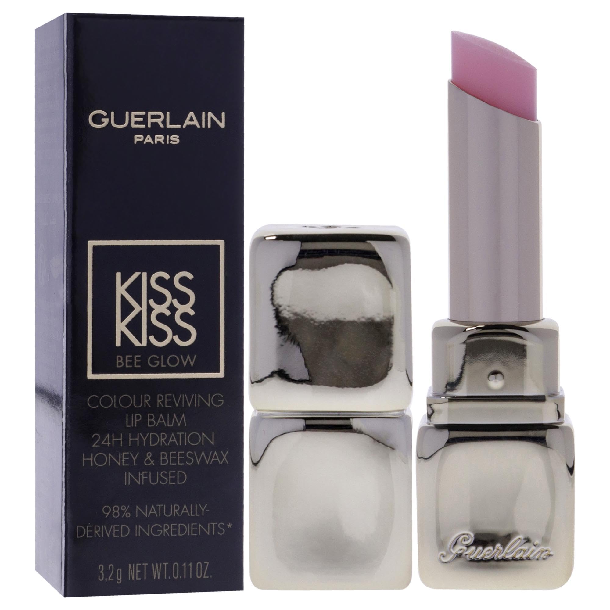 Foto 4 pulgar | Bálsamo Labial Guerlain Kiss Kiss Bee Glow 258 Rose Glow 3 Ml - Venta Internacional.