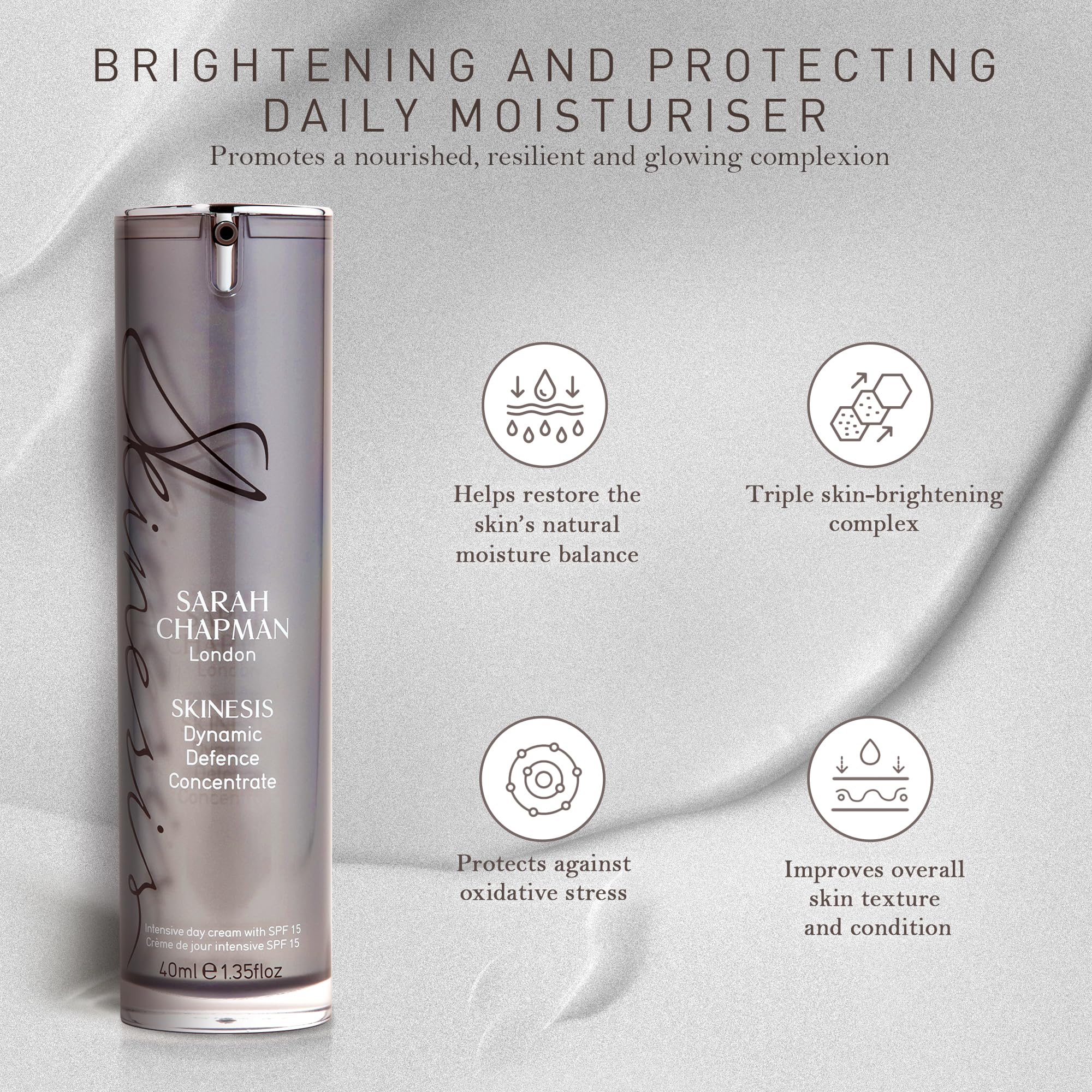 Foto 8 pulgar | Crema Sarah Chapman Skinesis Dynamic Defense 40 Ml Spf15 - Venta Internacional.