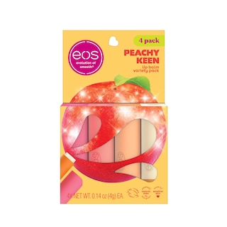 Foto 1 | Set De Regalo De Bálsamo Labial Eos Peachy Keen Lip Hidratator, Paquete De 4 - Venta Internacional.