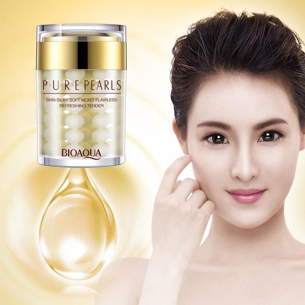 Foto 7 pulgar | Crema Facial Hidratante Bioaqua Pure Silk Pearl 60g - Venta Internacional.