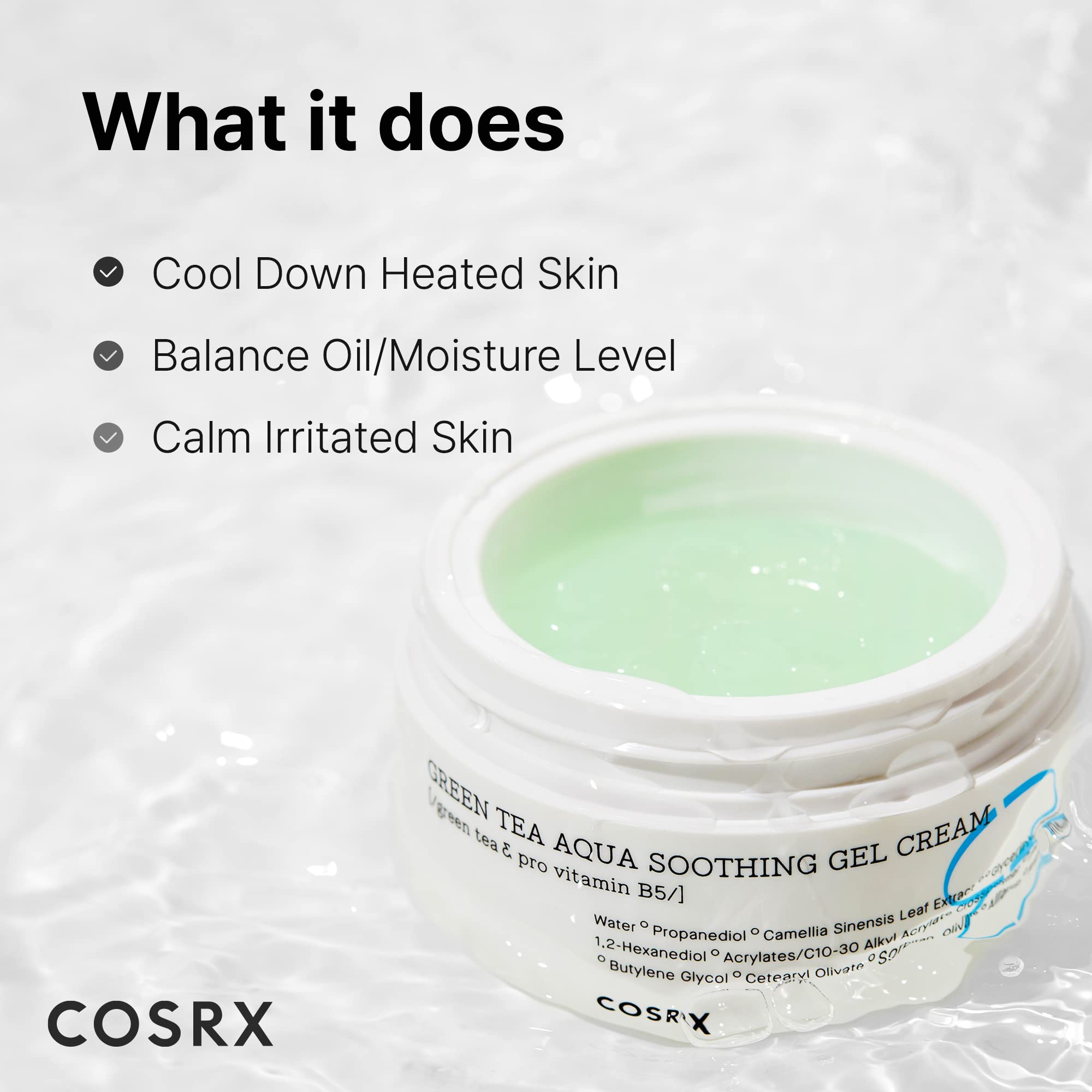 Foto 3 | Crema En Gel Hidratante Cosrx Hydrium Green Tea Aqua 50 Ml - Venta Internacional.