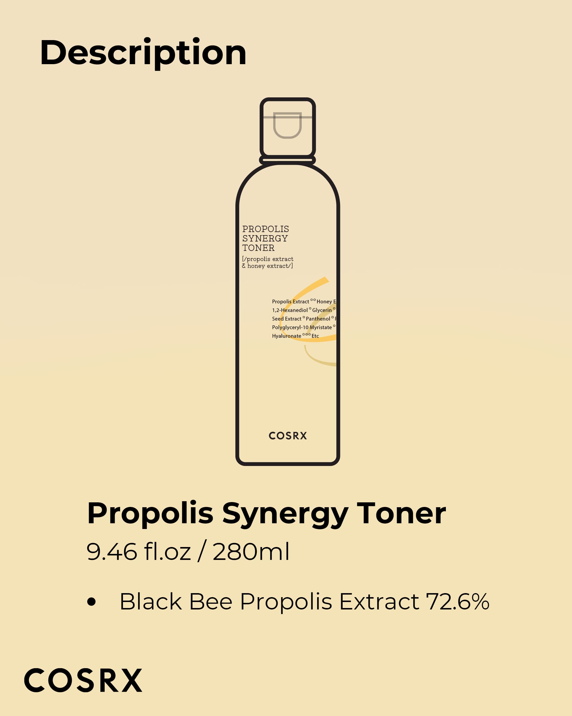 Foto 7 | Tónico Cosrx Full Fit Propolis Synergy 280 Ml Con Propóleo 72,6% - Venta Internacional.