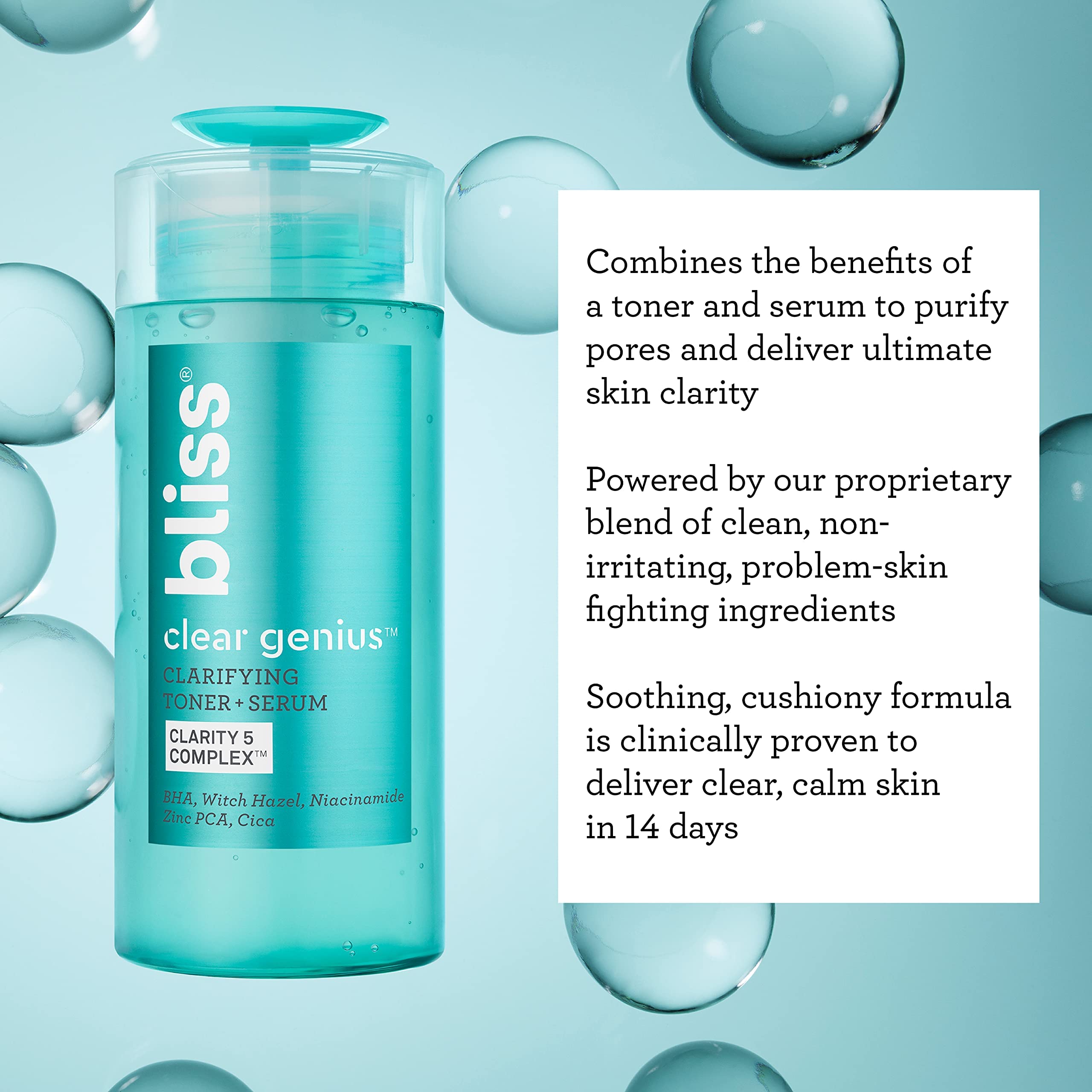 Foto 7 pulgar | Toner + Serum Bliss Clear Genius Clarifying 125 Ml - Venta Internacional.