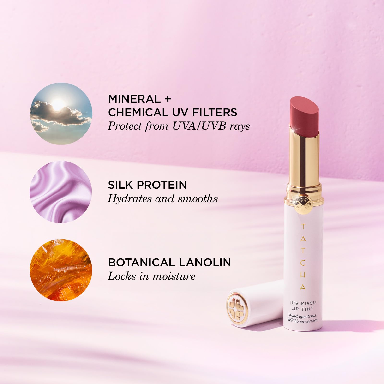 Foto 7 pulgar | Tinte Labial Tatcha Kissu Spf 25 Midnight Lily Hydrating, 4 Ml - Venta Internacional.